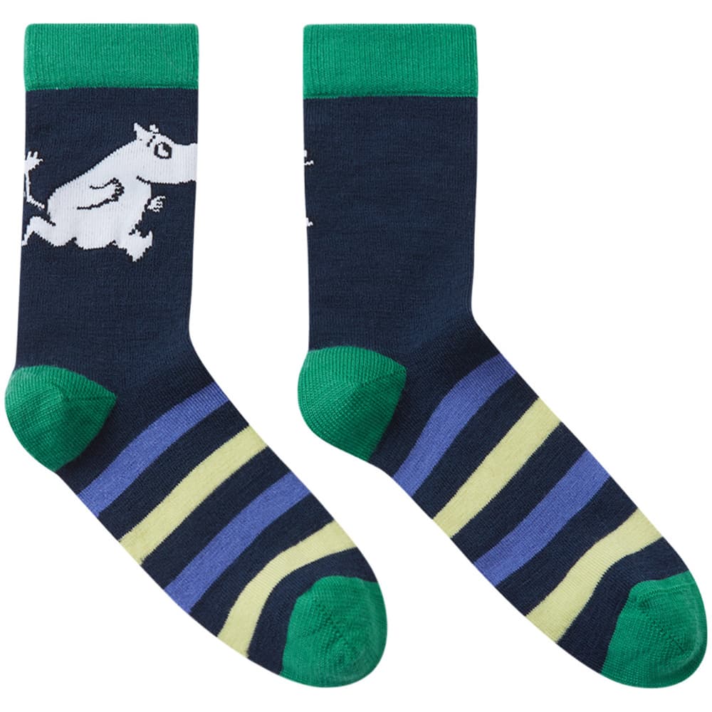 Socks Moomin Randig Kids Navy, view: 1