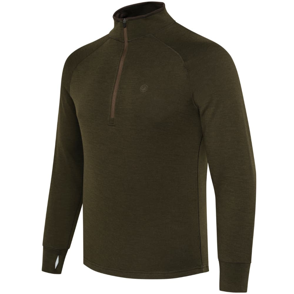 M's Glider Merino Half Zip Sweater Green Moss, view: 0