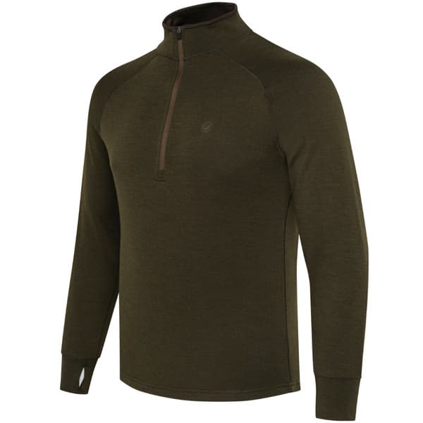 M's Glider Merino Half Zip Sweater Green Moss, view: 0