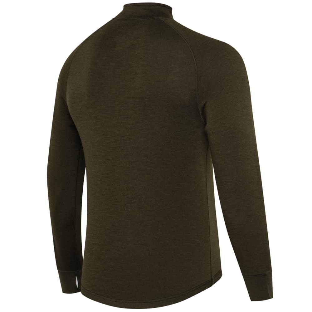 M's Glider Merino Half Zip Sweater Green Moss, view: 1