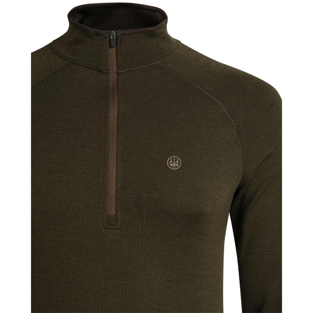M's Glider Merino Half Zip Sweater Green Moss, view: 2