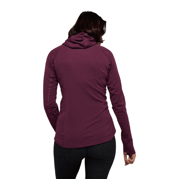 W Coefficient Lt Hybrid Hoody Blackberry, view: 3