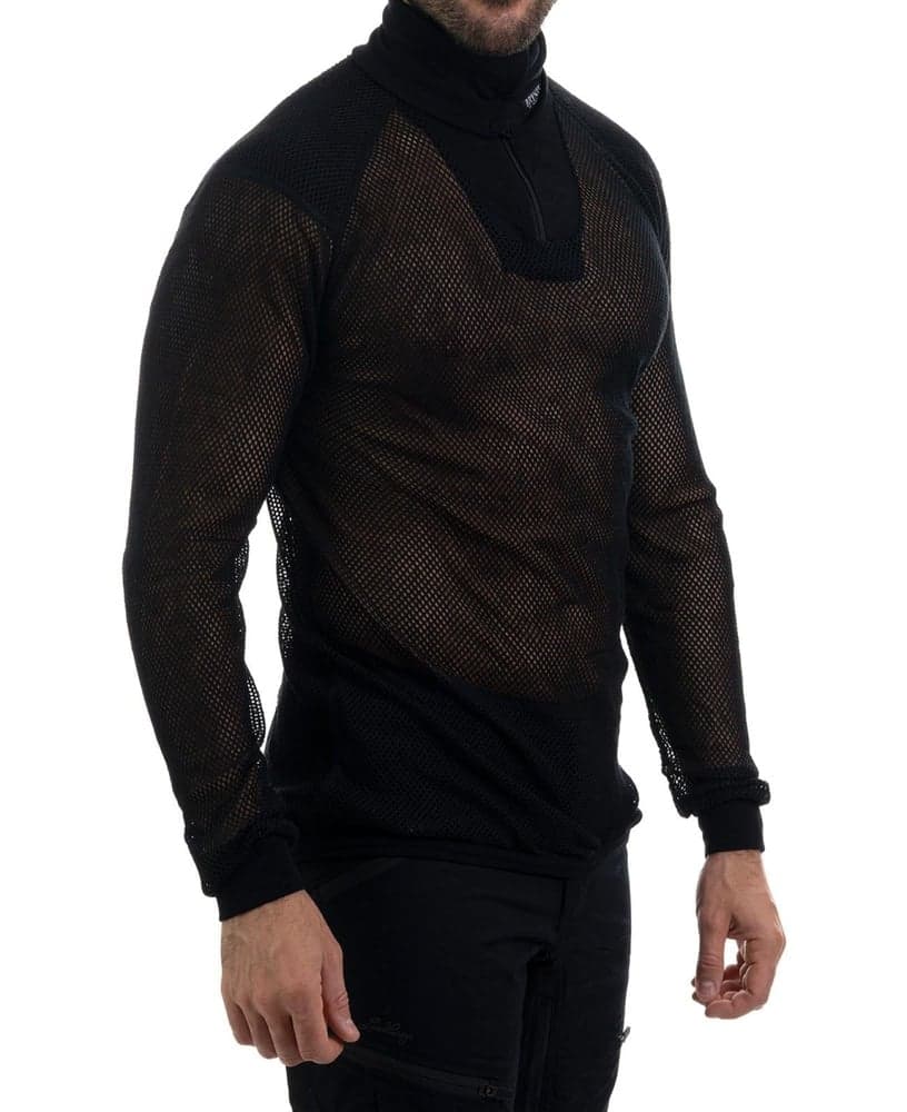 Wool Thermo Zip Black, view: 2