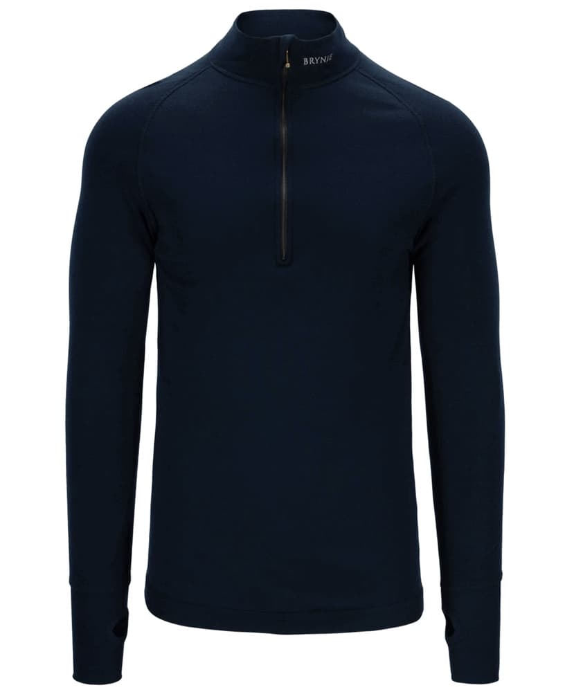 Arctic Zip-polo 3/4 neck w/inlay Navy, view: 0