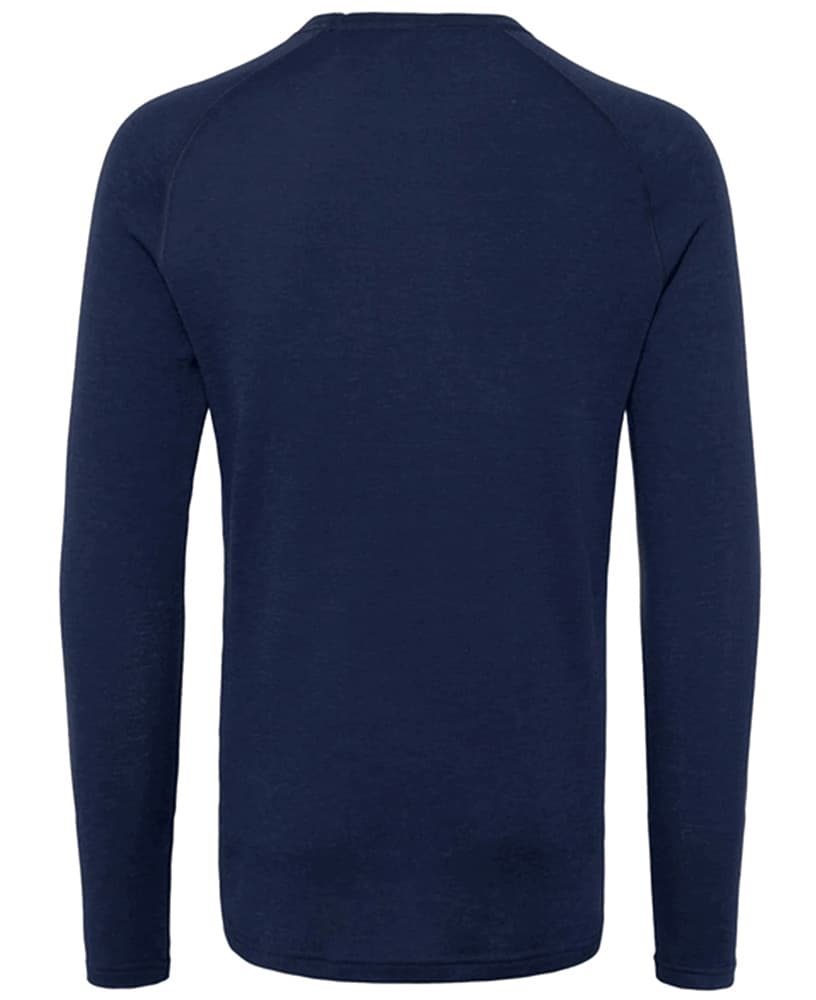 Geo Merino Wool Crew Navy, view: 1