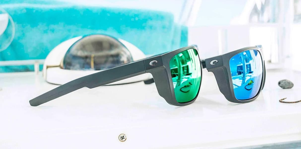 Ferg XL Green Mirror Matte Black Blue Mirror, view: 2