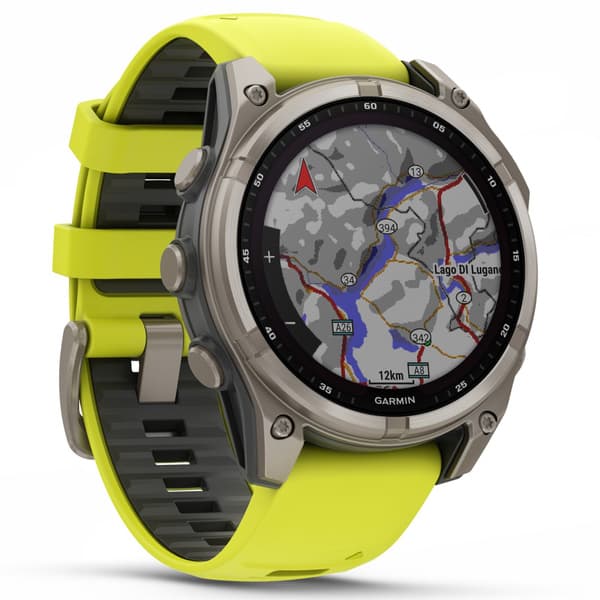 Fenix 8 SOLAR 47mm Sapphire Solar Bare Titanium / Graphite Amp Yellow, view: 4