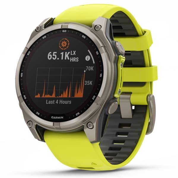 Fenix 8 SOLAR 47mm Sapphire Solar Bare Titanium / Graphite Amp Yellow, view: 1