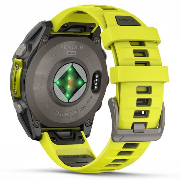 Fenix 8 SOLAR 47mm Sapphire Solar Bare Titanium / Graphite Amp Yellow, view: 7