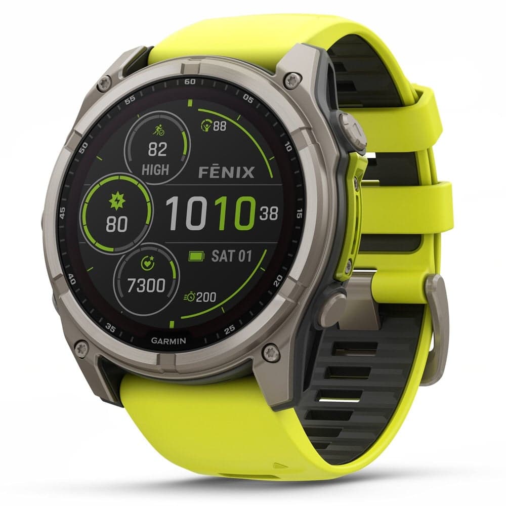 Fenix 8 SOLAR 51mm Sapphire Solar Bare Titanium / Graphite Amp Yellow, view: 0