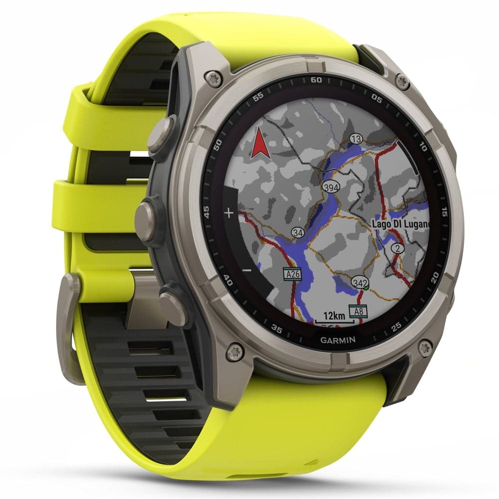 Fenix 8 SOLAR 51mm Sapphire Solar Bare Titanium / Graphite Amp Yellow, view: 4