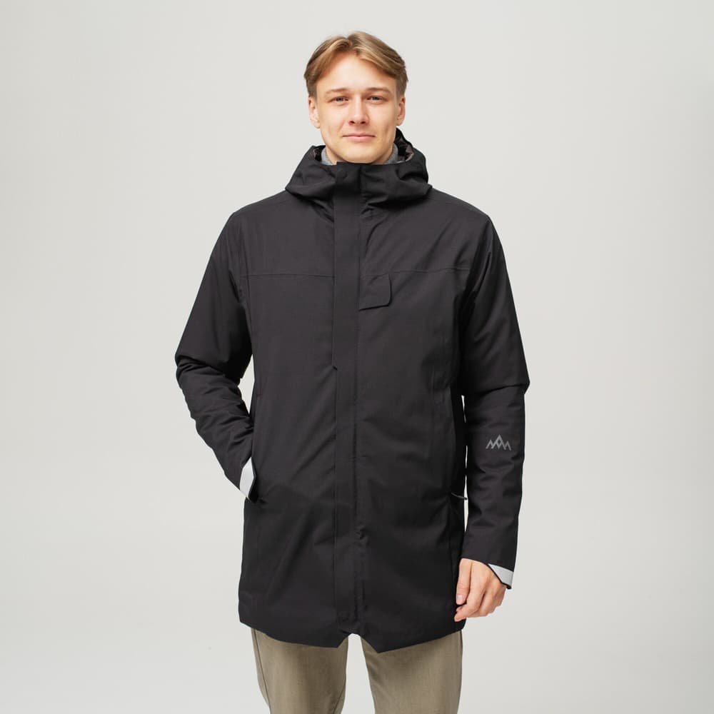 Heated Oslo Coat Mens Black, view: 3