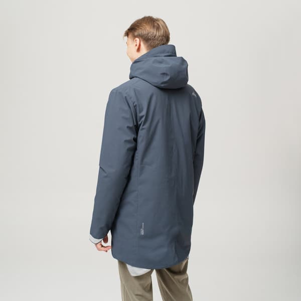 Heated Oslo Coat Mens Navy, view: 6