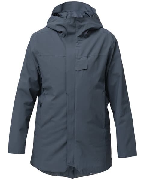 Heated Oslo Coat Womens Navy, view: 0