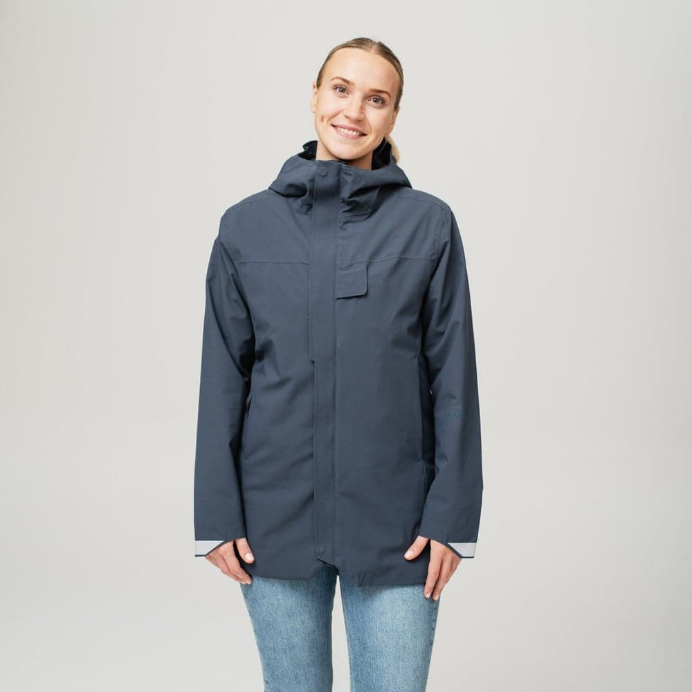 Heated Oslo Coat Womens Navy, view: 3