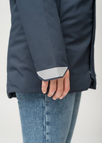 Heated Oslo Coat Womens Navy, view: 11