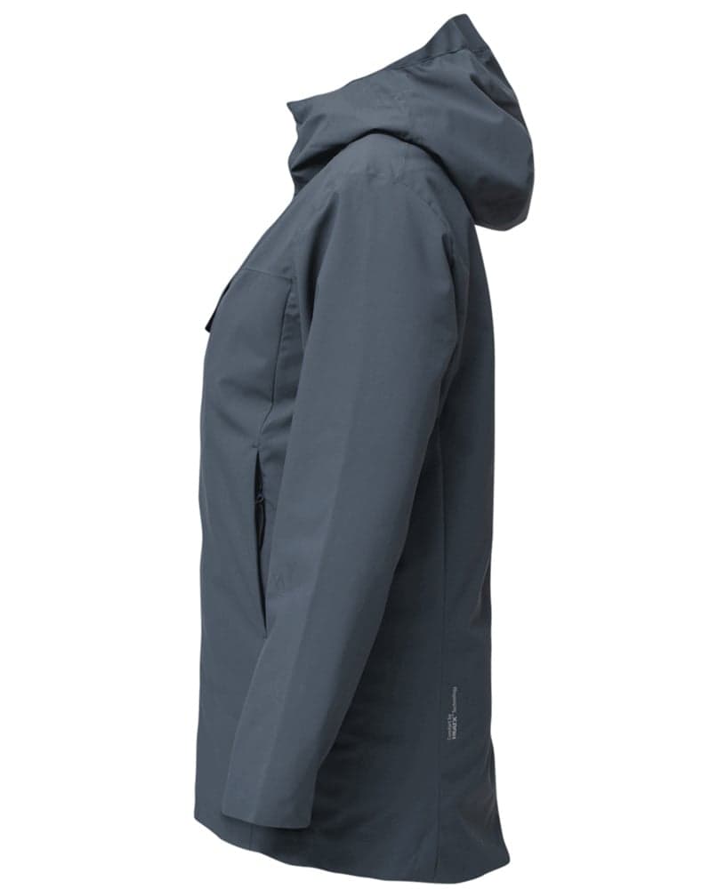 Heated Oslo Coat Womens Navy, view: 2
