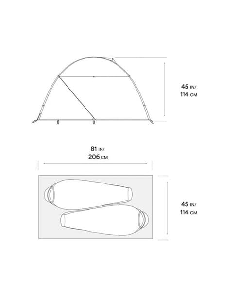 Ac™ 2 Tent Alpine Red, view: 4
