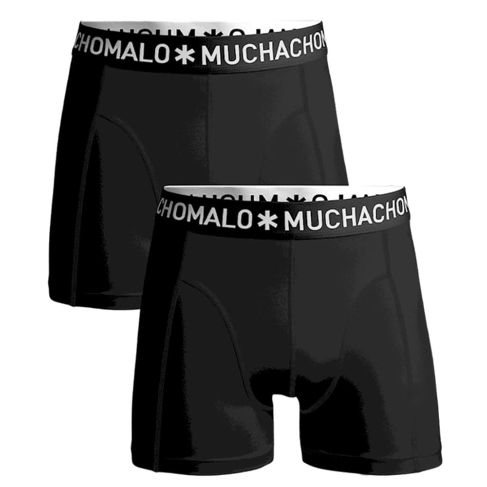 1010 2Pk Solid Boxer 02 Black, view: 0