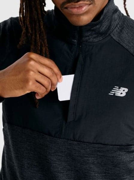 Athletics Heat Grid 1/2 Zip Black, view: 3