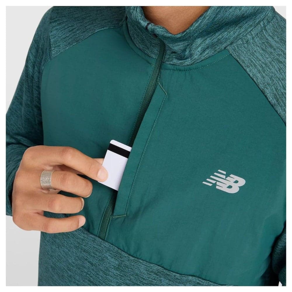 Athletics Heat Grid 1/2 Zip New Spruce, view: 5