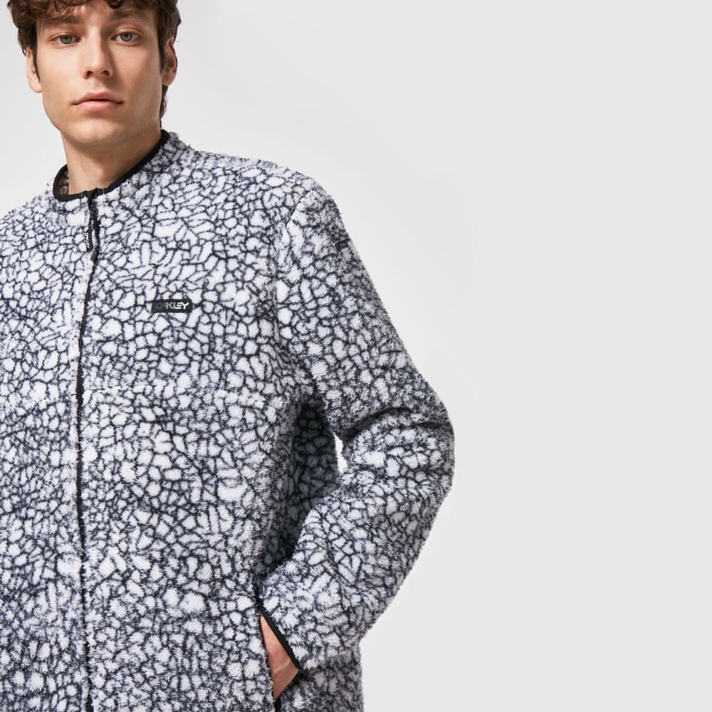 Hillside Sherpa FZ White Crackle Print, view: 7