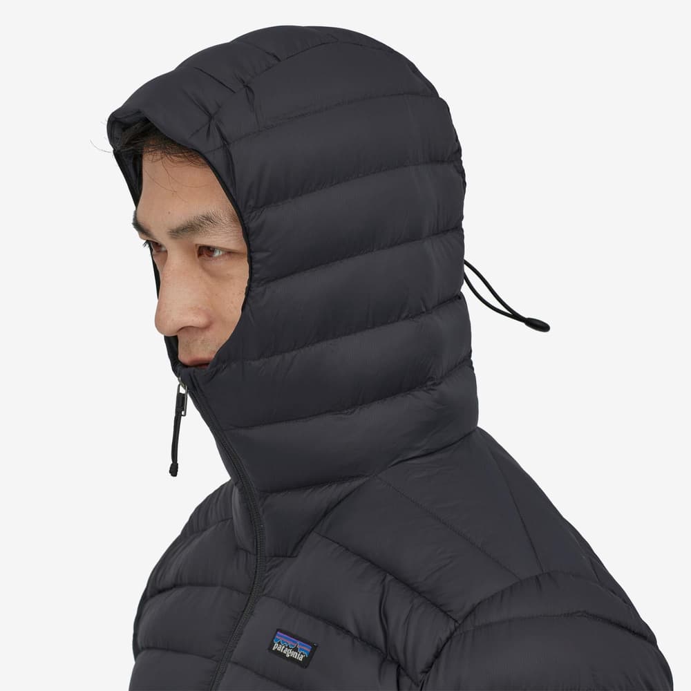 M's Down Sweater Hoody Black, view: 5