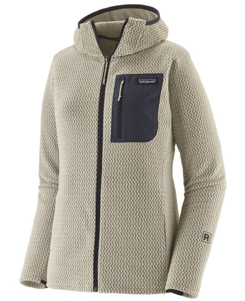 W's R1 Air Full-Zip Hoody Wool White, view: 0