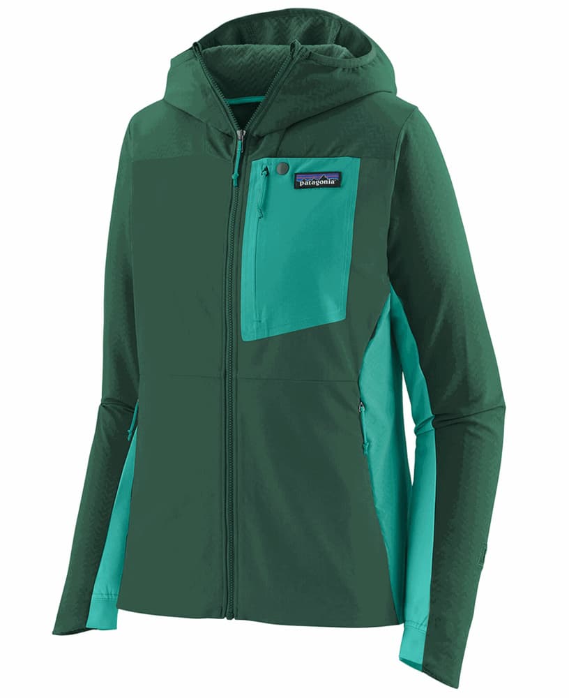 W's R1 CrossStrata Hoody Conifer Green, view: 0