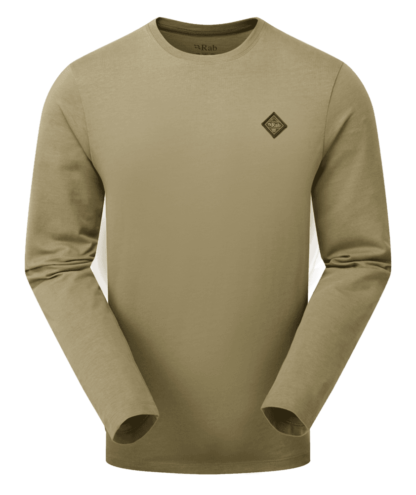 Basecamp Logo Badge LS Tee Light Khaki, view: 0