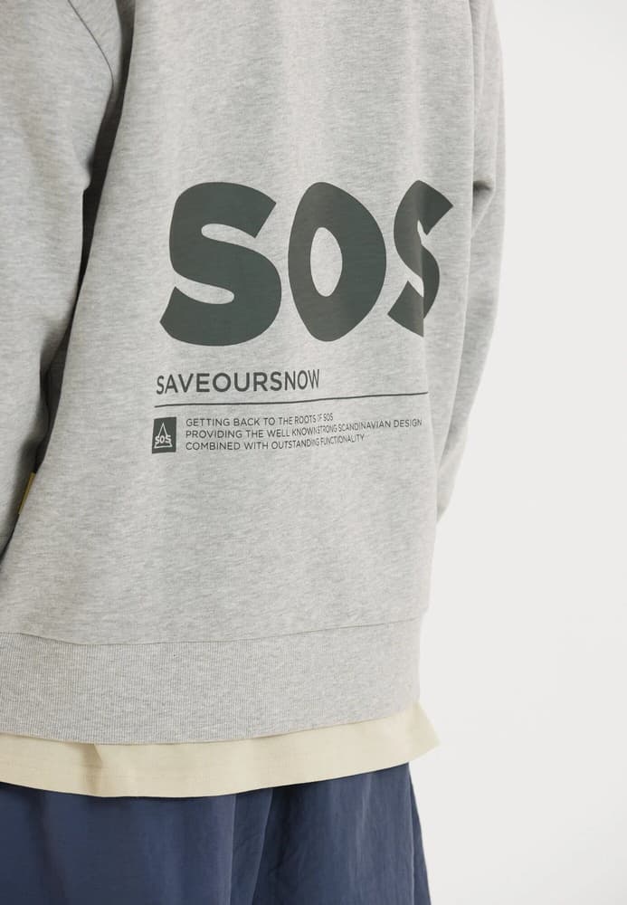 Bovec M Sweat Crew Neck Light Grey Melange, view: 7