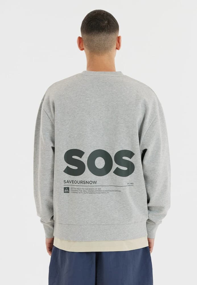 Bovec M Sweat Crew Neck Light Grey Melange, view: 3