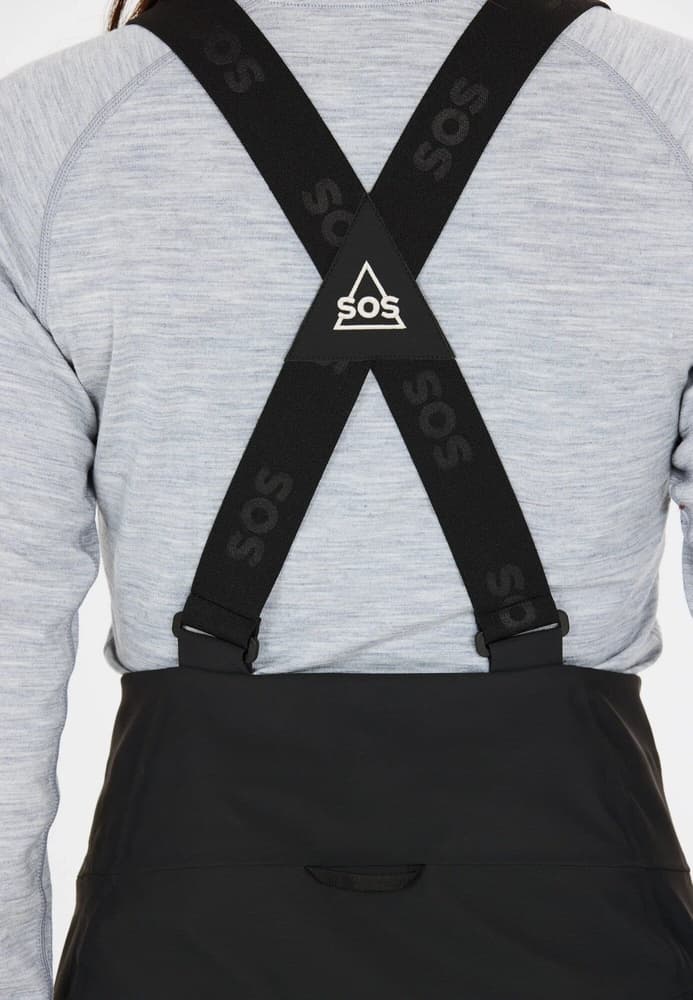 Hoverla W 3L Shell Bib Pants Black, view: 5