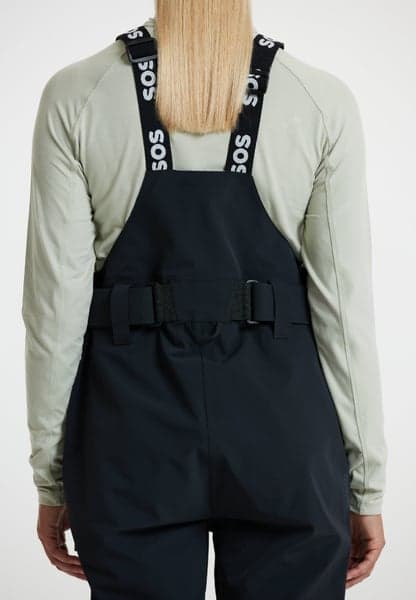 Lipno W Shell Bib Pants Black, view: 5