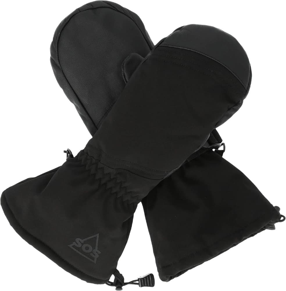 Ohau Long Mitten Gloves Black, view: 1