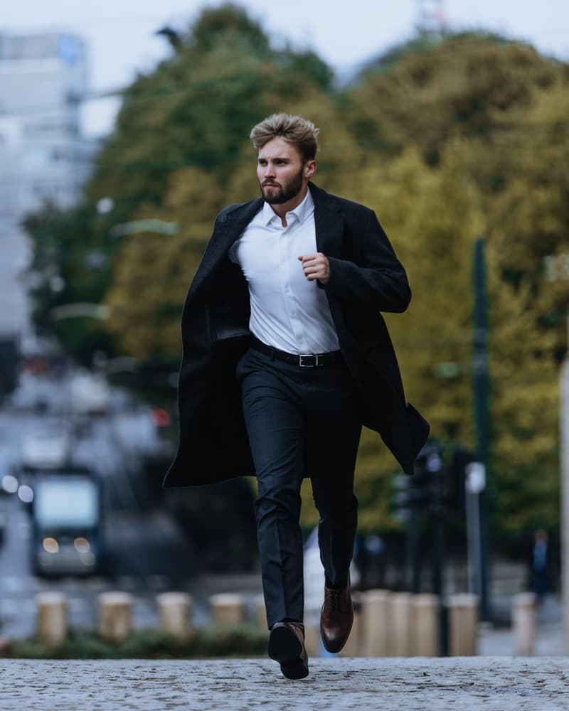 Marcus Slim Sky Blue Crisp White, view: 1