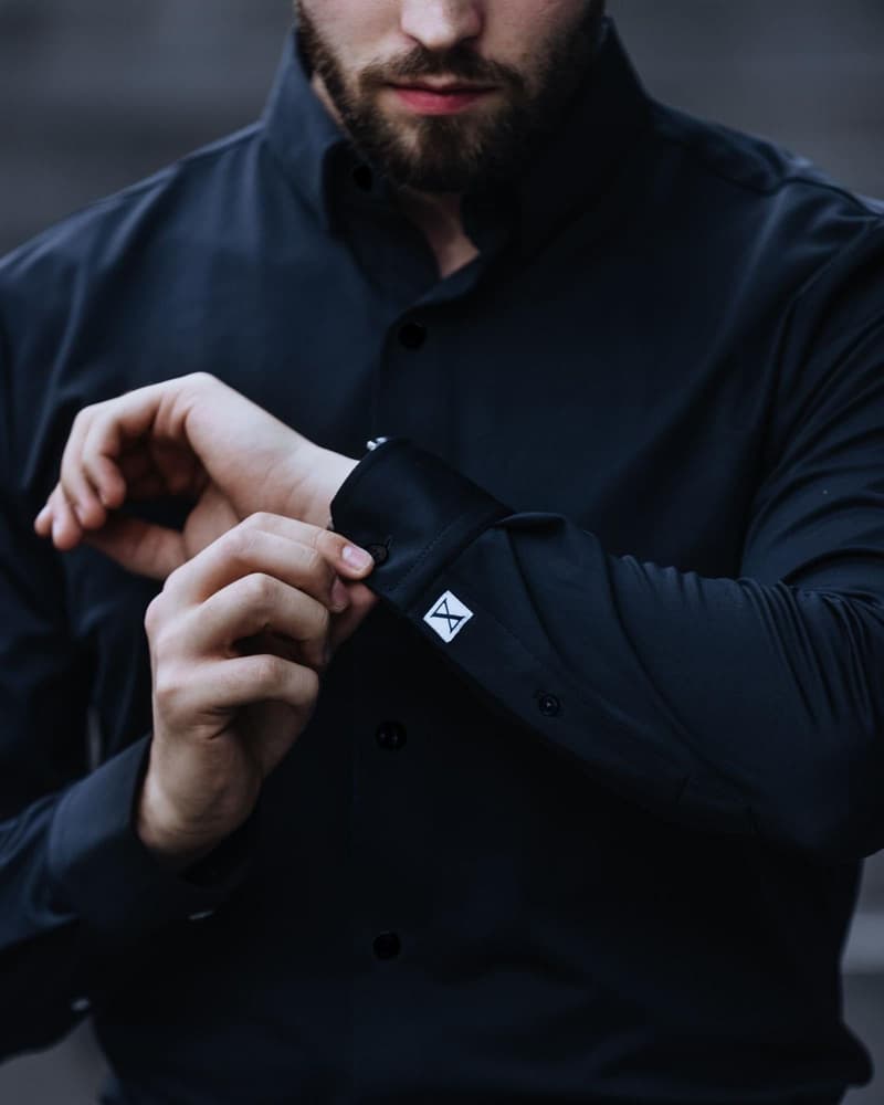 Marcus Slim Sky Blue All Black, view: 2