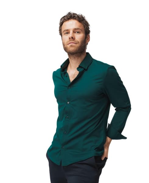 Marcus Slim Sky Blue Bottle Green, view: 1