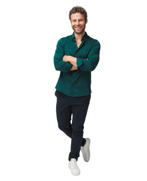 Marcus Slim Sky Blue Bottle Green, view: 3