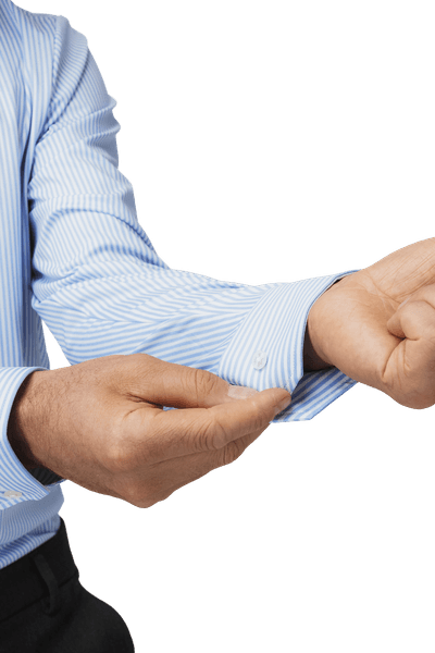 Zeno Slim Oxford Stripe, view: 5