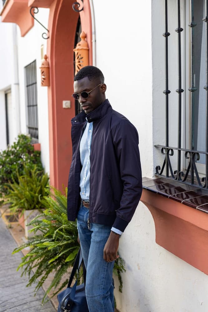 Blouson Short Jacket Navy, view: 1