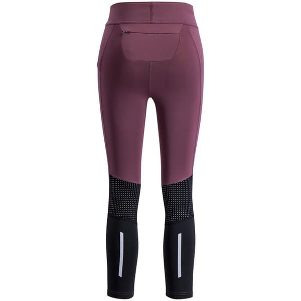 Pace High Waist Cropped Tights W Plum, view: 1