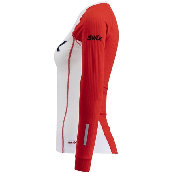 Roadline RaceX Long Sleeve W Bright White/Fiery Red, view: 1