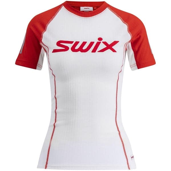 Roadline RaceX Short Sleeve W Bright White/Fiery Red, view: 0