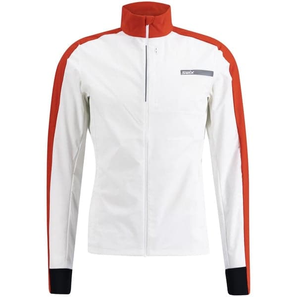 Roadline Wind Jacket M Bright White/Fiery Red, view: 0