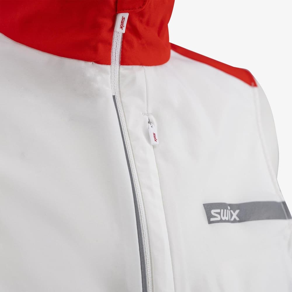 Roadline Wind Vest W Bright White/Fiery Red, view: 2