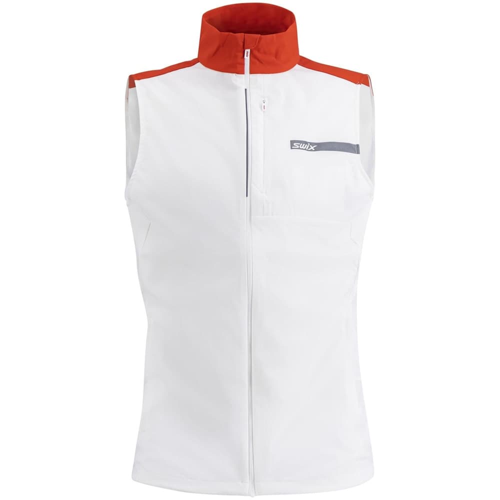Roadline Wind Vest W Bright White/Fiery Red, view: 0