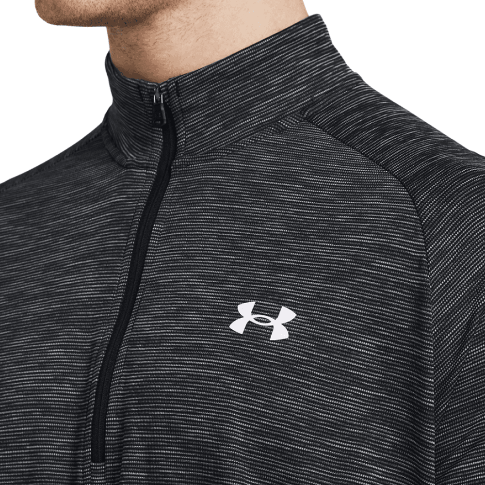 M's Tech Textured 1/2 Zip Black, view: 2