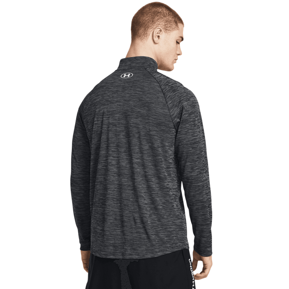 M's Tech Textured 1/2 Zip Black, view: 1