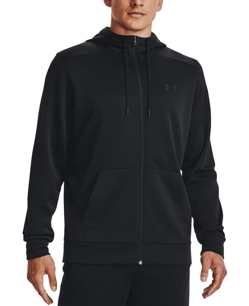 UA Armour Fleece FZ Hoodie Black, view: 0